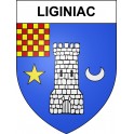 Liginiac Sticker wappen, gelsenkirchen, augsburg, klebender aufkleber