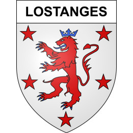 Lostanges 19 ville sticker blason écusson autocollant adhésif