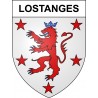 Lostanges 19 ville sticker blason écusson autocollant adhésif