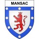 Mansac 19 ville sticker blason écusson autocollant adhésif