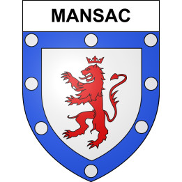 Mansac 19 ville sticker blason écusson autocollant adhésif