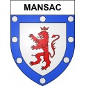 Mansac 19 ville sticker blason écusson autocollant adhésif