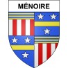 Ménoire 19 ville sticker blason écusson autocollant adhésif