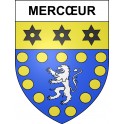Mercœur 19 ville sticker blason écusson autocollant adhésif