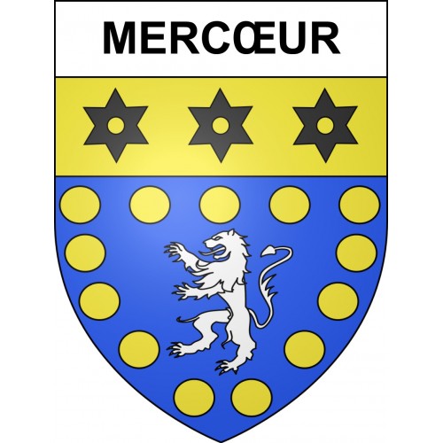 Stickers coat of arms Mercœur adhesive sticker