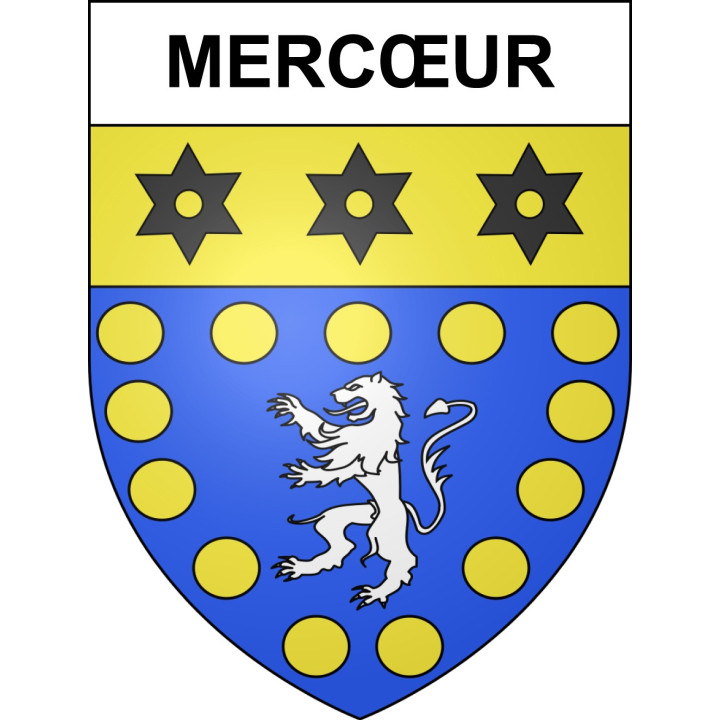 Mercœur Sticker wappen, gelsenkirchen, augsburg, klebender aufkleber