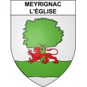 Meyrignac-l'Église 19 ville sticker blason écusson autocollant adhésif