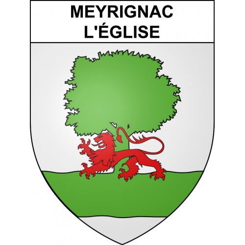 Stickers coat of arms Meyrignac-l'Église adhesive sticker