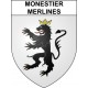 Adesivi stemma Monestier-Merlines adesivo