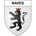Stickers coat of arms Naves adhesive sticker