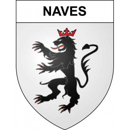 Stickers coat of arms Naves adhesive sticker