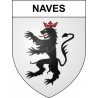 Naves 19 ville sticker blason écusson autocollant adhésif