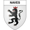 Pegatinas escudo de armas de Naves adhesivo de la etiqueta engomada