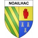 Stickers coat of arms Noailhac adhesive sticker
