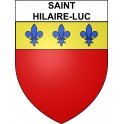 Saint-Hilaire-Luc 19 ville sticker blason écusson autocollant adhésif