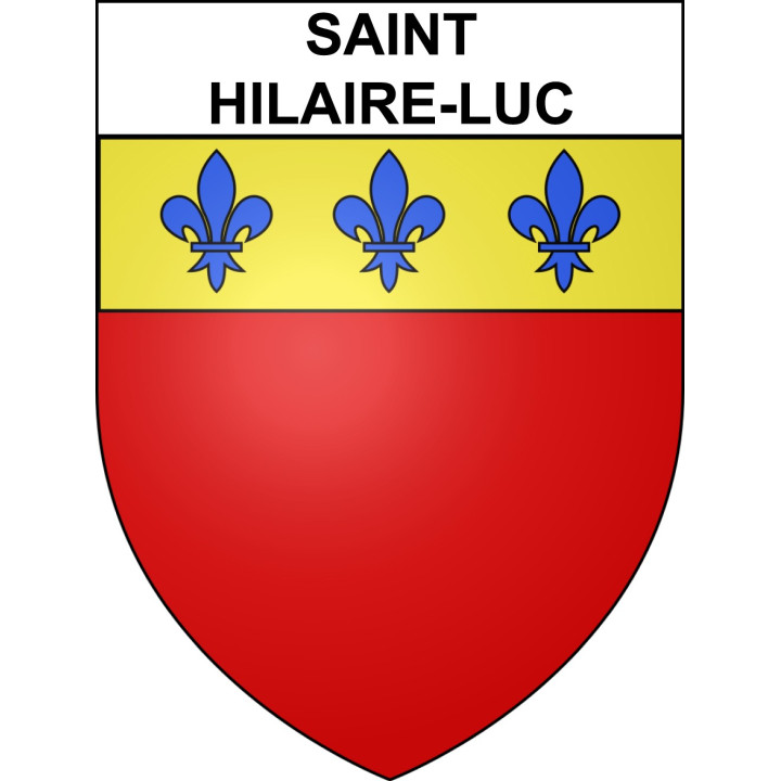 Saint-Hilaire-Luc 19 ville sticker blason écusson autocollant adhésif
