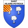 Pegatinas escudo de armas de Saint-Hilaire-Peyroux adhesivo de la etiqueta engomada