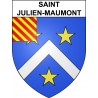 Pegatinas escudo de armas de Saint-Julien-Maumont adhesivo de la etiqueta engomada