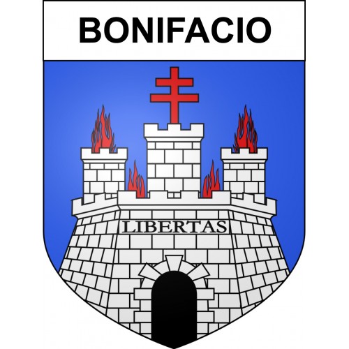 Stickers coat of arms Bonifacio adhesive sticker