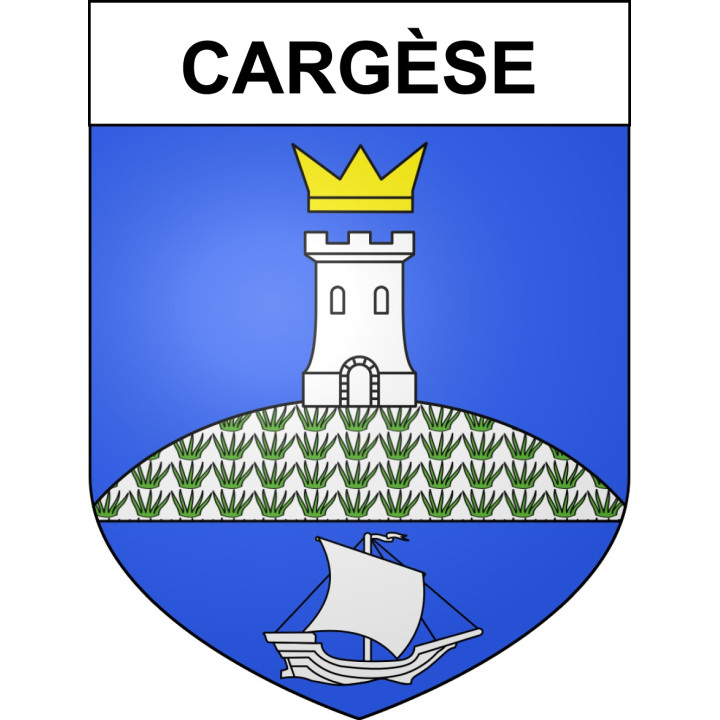 Cargèse 20 ville sticker blason écusson autocollant adhésif