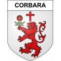 Corbara 20 ville sticker blason écusson autocollant adhésif