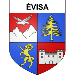 Évisa 20 ville sticker blason écusson autocollant adhésif