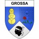 Grossa Sticker wappen, gelsenkirchen, augsburg, klebender aufkleber