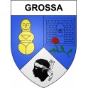 Grossa Sticker wappen, gelsenkirchen, augsburg, klebender aufkleber
