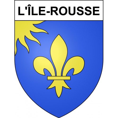 Adesivi stemma L'Île-Rousse adesivo