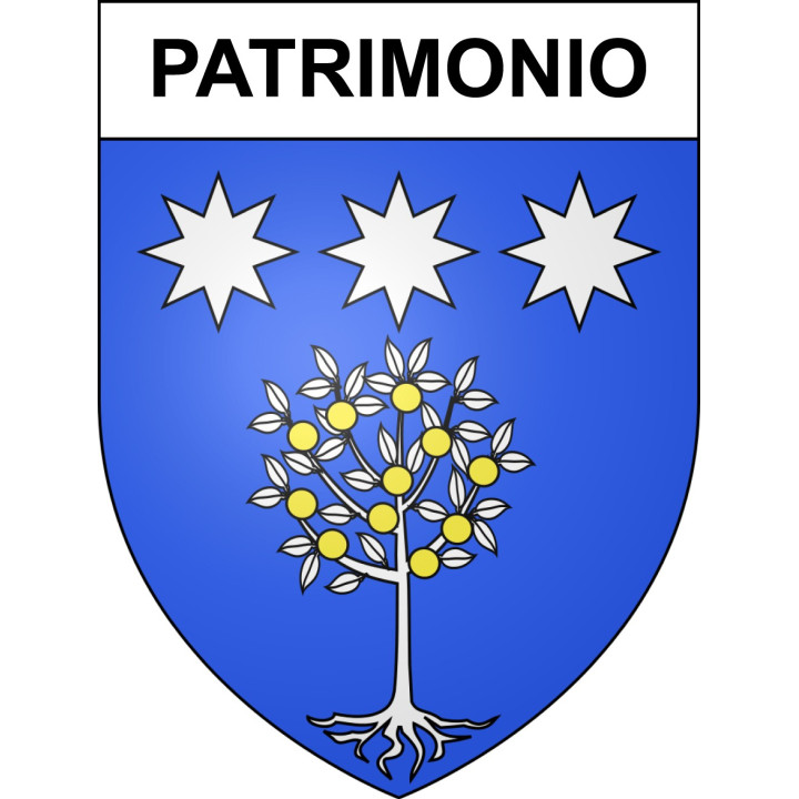 Pegatinas escudo de armas de Patrimonio adhesivo de la etiqueta engomada