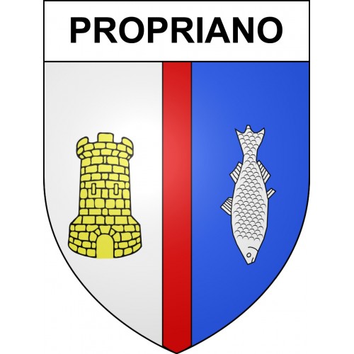 Propriano Sticker wappen, gelsenkirchen, augsburg, klebender aufkleber