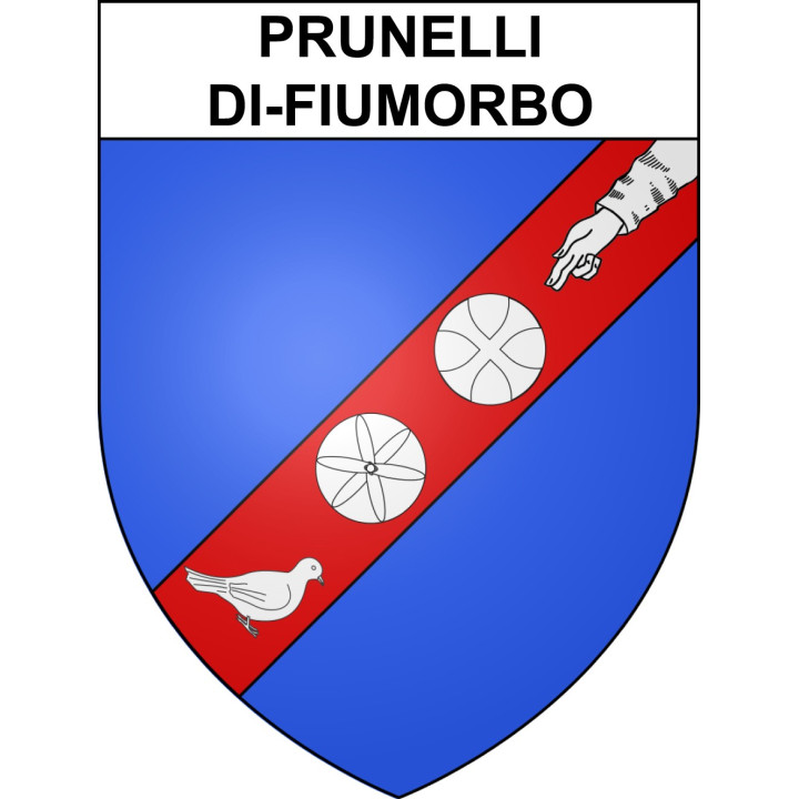 Prunelli-di-Fiumorbo Sticker wappen, gelsenkirchen, augsburg, klebender aufkleber