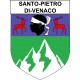 Pegatinas escudo de armas de Santo-Pietro-di-Venaco adhesivo de la etiqueta engomada