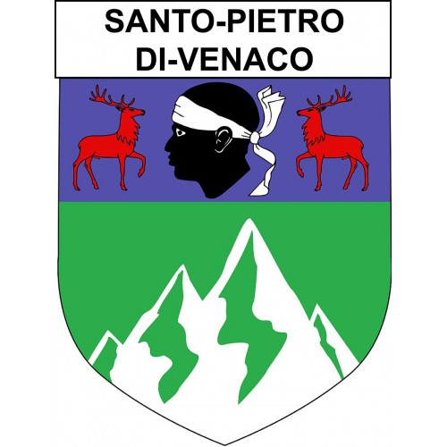 Santo-Pietro-di-Venaco Sticker wappen, gelsenkirchen, augsburg, klebender aufkleber