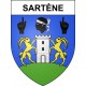 Sartène Sticker wappen, gelsenkirchen, augsburg, klebender aufkleber