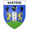 Stickers coat of arms Sartène adhesive sticker