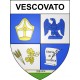 Pegatinas escudo de armas de Vescovato adhesivo de la etiqueta engomada