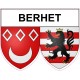 Berhet 21 ville sticker blason écusson autocollant adhésif