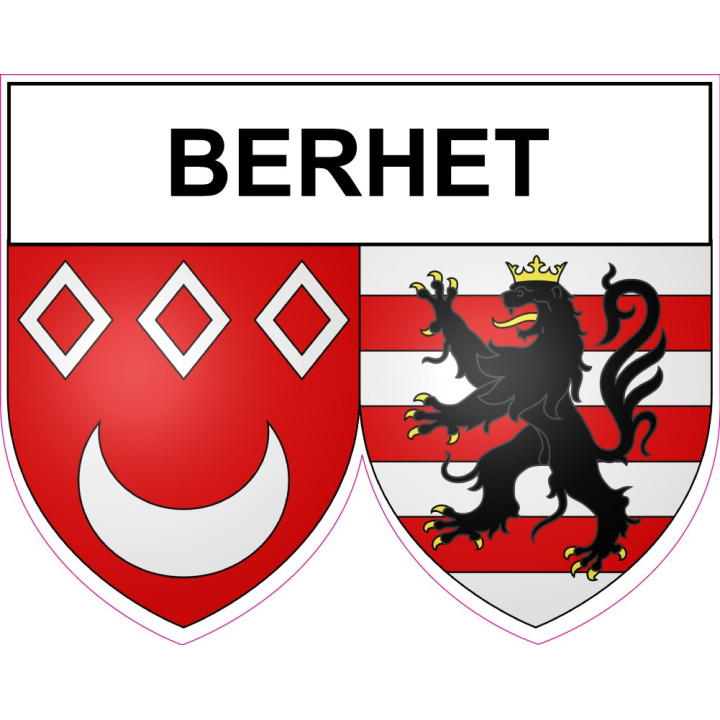 Pegatinas escudo de armas de Berhet adhesivo de la etiqueta engomada