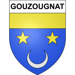 Gouzougnat 23 ville sticker blason écusson autocollant adhésif
