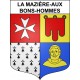 Pegatinas escudo de armas de La Mazière-aux-Bons-Hommes adhesivo de la etiqueta engomada