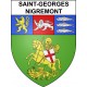 Saint-Georges-Nigremont 23 ville sticker blason écusson autocollant adhésif