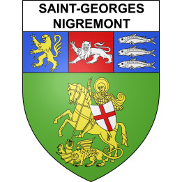 Saint-Georges-Nigremont 23 ville sticker blason écusson autocollant adhésif