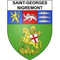 Saint-Georges-Nigremont 23 ville sticker blason écusson autocollant adhésif