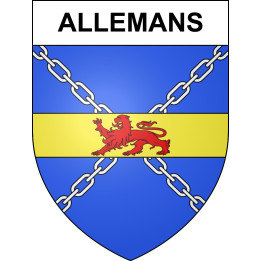 Allemans 24 ville sticker blason écusson autocollant adhésif