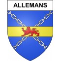 Stickers coat of arms Allemans adhesive sticker