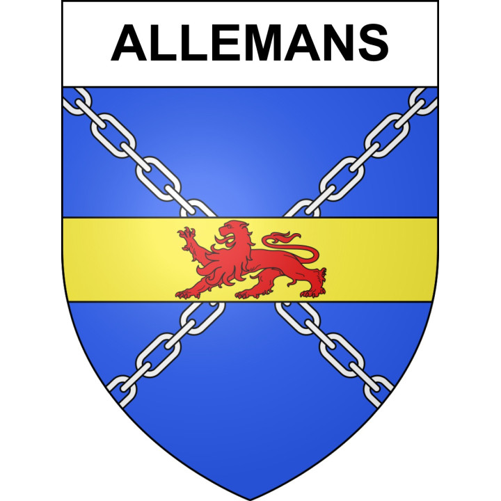 Allemans Sticker wappen, gelsenkirchen, augsburg, klebender aufkleber