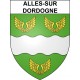 Stickers coat of arms Alles-sur-Dordogne adhesive sticker