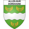 Alles-sur-Dordogne Sticker wappen, gelsenkirchen, augsburg, klebender aufkleber