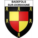 Badefols-sur-Dordogne 24 ville sticker blason écusson autocollant adhésif